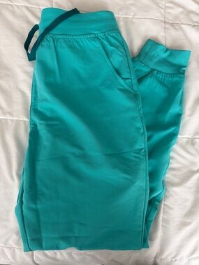Figs Teal Drawstring Joggers for Women